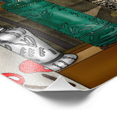 Reflektion | Farbige Glasvasen im Fenster Fotodruck (Ecke)