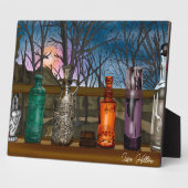 Reflektion | Farbige Glasvasen im Fensterbereich Fotoplatte (Seite)