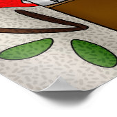 Reflektion | Farbige Glasvasen im Fensterbereich Poster (Ecke)