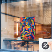 Reflektion Fensteraufkleber (Café-Fenster)