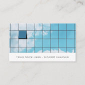 Reflektion, Fensterreiniger, Reinigungsservice Visitenkarte (Vorderseite)