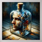 Reflektion im Glas Poster (Vorne)