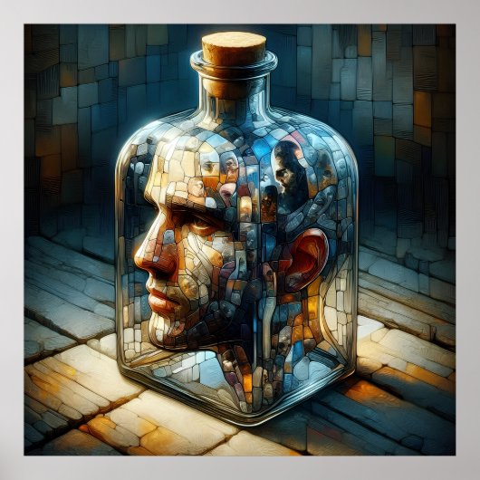 Reflektion im Glas Poster (Vorne)