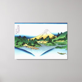 Reflektion im Misaka-See in der Provinz Kai Leinwanddruck