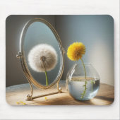 Reflektion im Spiegel Mousepad (Vorne)