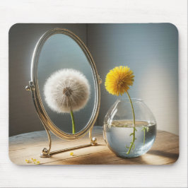 Reflektion im Spiegel Mousepad