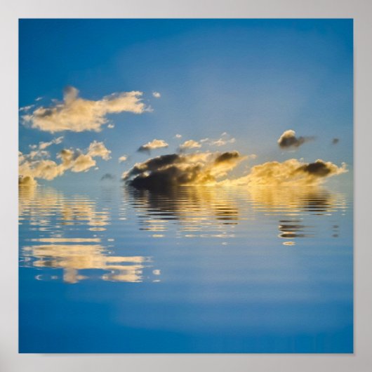 Reflektion im Wasser Poster (Vorne)