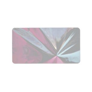 Reflektion in Aluminiumfolie Adressaufkleber