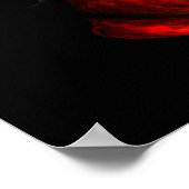 Reflektion in Rot Poster (Ecke)