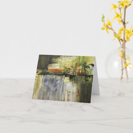 Reflektion Karte (Gelbe Blume)