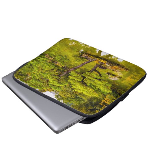 Reflektion Laptopschutzhülle (Vorne Knopf)