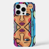 Reflektion personalisierte Monogrammbezeichnung Case-Mate iPhone Hülle (Rückseite)