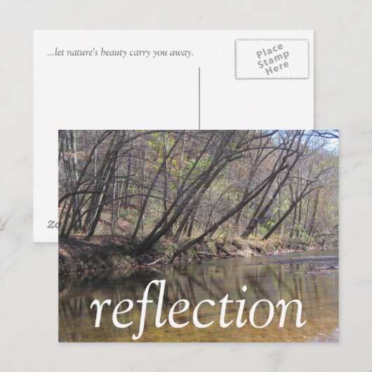 Reflektion Postkarte (Vorne/Hinten)