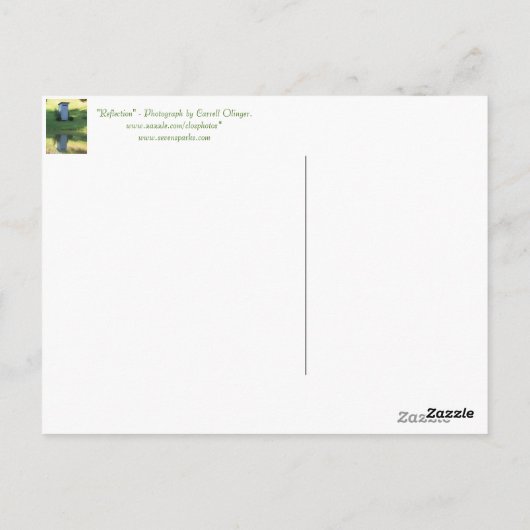 Reflektion Postkarte (Rückseite)