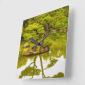 Reflektion Quadratische Wanduhr (Winkel)