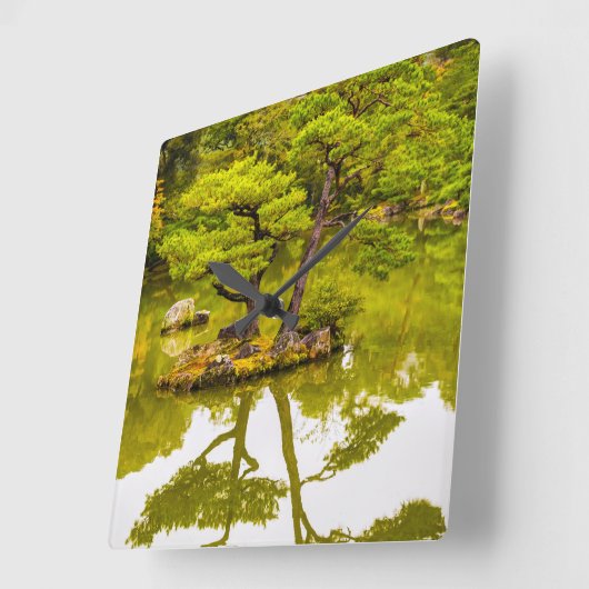 Reflektion Quadratische Wanduhr (Winkel)