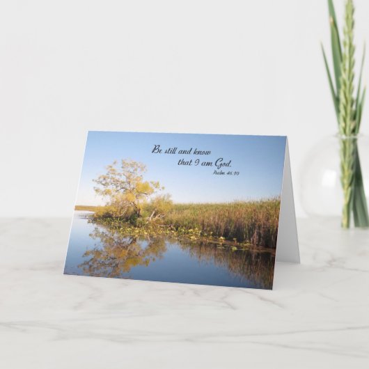 Reflektion - Religiöse Betreuung und besorgte Kart Karte (Vorderseite)