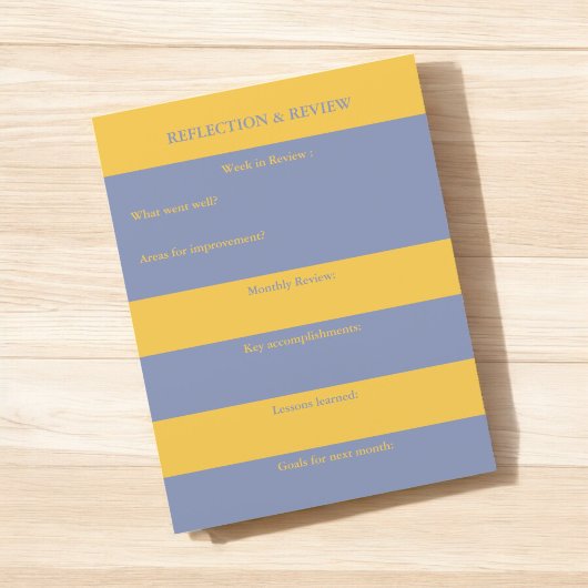 Reflektion & Review Praxisplaner für Studierende