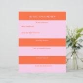 Reflektion & Review Praxisplaner für Studierende (Stehend Vorderseite)