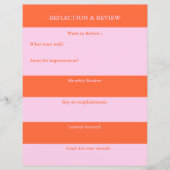 Reflektion & Review Praxisplaner für Studierende (Vorderseite)