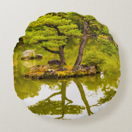 Reflektion Rundes Kissen