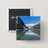 Reflektion über Lake Louise - Banff NP, Kanada Button (Vorne & Hinten)