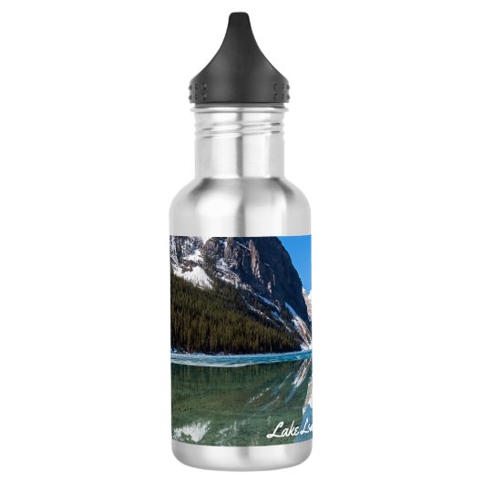 Reflektion über Lake Louise - Banff NP, Kanada Edelstahlflasche (Links)