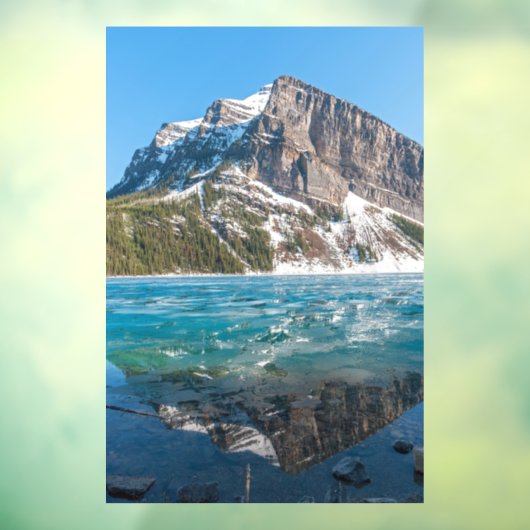 Reflektion über Lake Louise - Banff NP, Kanada Fensteraufkleber (Blatt 3)