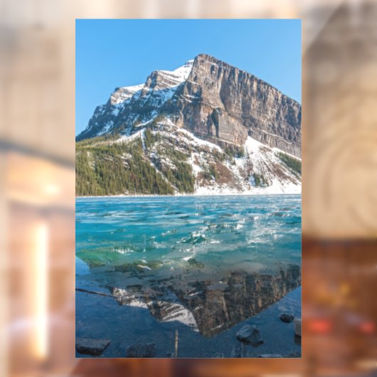 Reflektion über Lake Louise - Banff NP, Kanada Fensteraufkleber (Blatt 2)