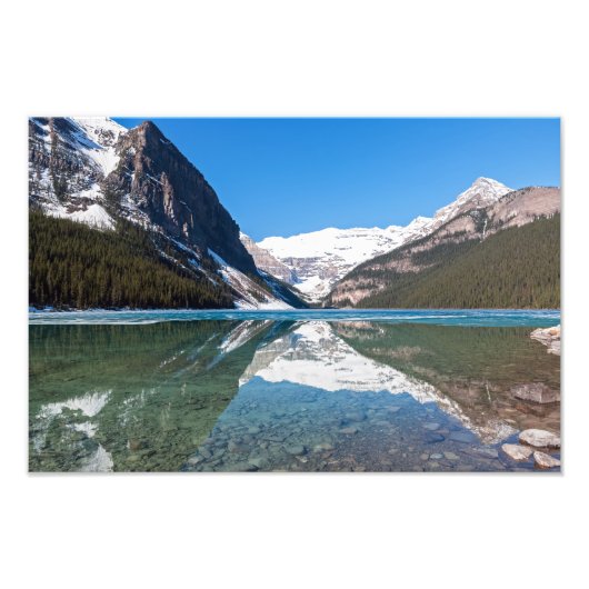 Reflektion über Lake Louise - Banff NP, Kanada Fotodruck (Vorne)