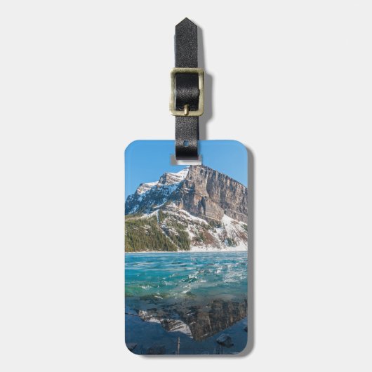 Reflektion über Lake Louise - Banff NP, Kanada Gepäckanhänger (Vorderseite vertikal)