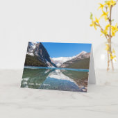 Reflektion über Lake Louise - Banff NP, Kanada Karte (Gelbe Blume)