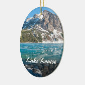 Reflektion über Lake Louise - Banff NP, Kanada Keramik Ornament (Links)