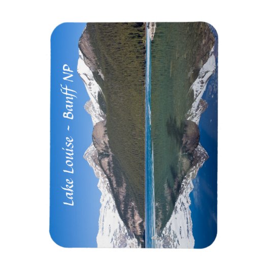 Reflektion über Lake Louise - Banff NP, Kanada Magnet (Vertikal)
