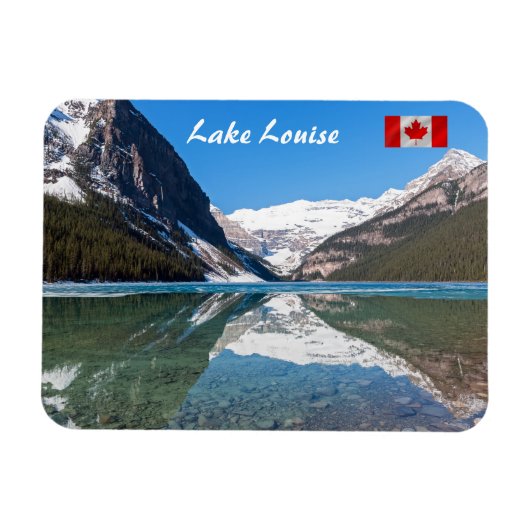 Reflektion über Lake Louise - Banff NP, Kanada Magnet (Horizontal)