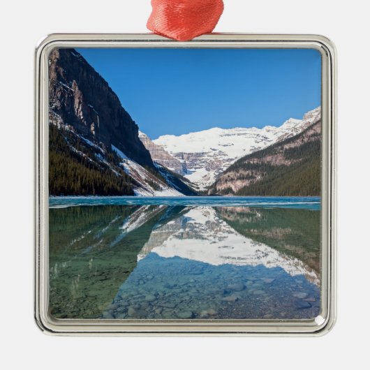 Reflektion über Lake Louise - Banff NP, Kanada Ornament Aus Metall (Vorne)