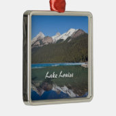 Reflektion über Lake Louise - Banff NP, Kanada Ornament Aus Metall (Rechts)