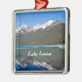 Reflektion über Lake Louise - Banff NP, Kanada Ornament Aus Metall (Links)
