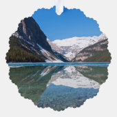 Reflektion über Lake Louise - Banff NP, Kanada Ornament Karte (Rückseite)