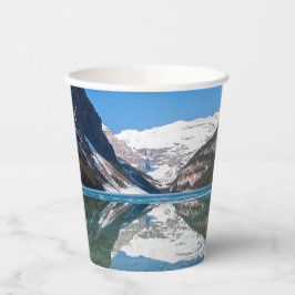 Reflektion über Lake Louise - Banff NP, Kanada Pappbecher