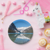 Reflektion über Lake Louise - Banff NP, Kanada Pappteller (Party)