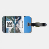 Reflektion über Lake Louise - Banff NP - QR-Code Gepäckanhänger (Rückseite horizontal)