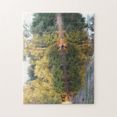 Reflektion von Bäumen im Mississippi Puzzle (Vertikal)
