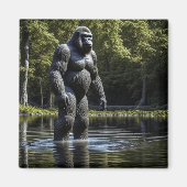 Reflektion von Bigfoot im Wasser Magnet (Vorne)