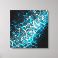 Reflektion von blau-weißem Blitz
