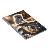 Reflektion von Kitten und Lion Puddle Notizblock (Rechte Seite)