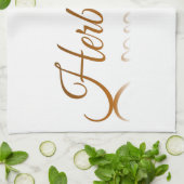 Reflektion von Kräutertee Geschirrtuch (Gefaltet)