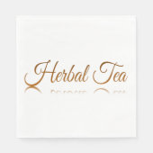 Reflektion von Kräutertee Serviette (Vorderseite)