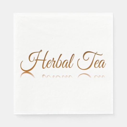 Reflektion von Kräutertee Serviette (Vorderseite)