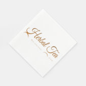 Reflektion von Kräutertee Serviette (Ecke)